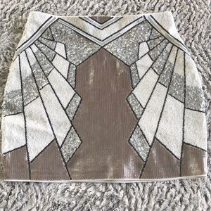 Express Sequin Skirt